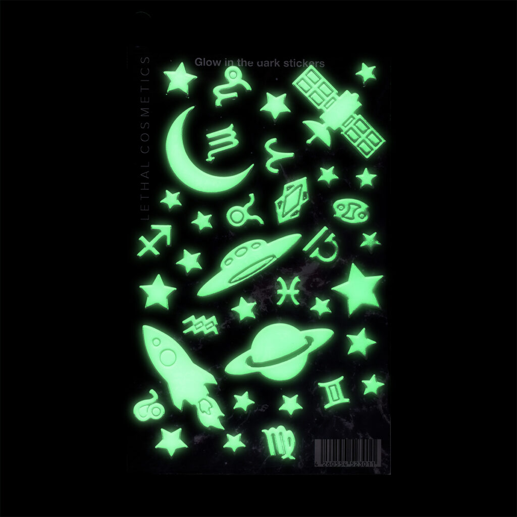 Glow In The Dark Stickers Lethal Cosmetics